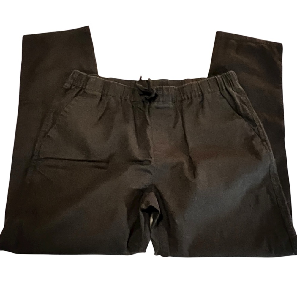 Wildfang ultimate pants in BLACK Side Pockets high rise relaxed fit straight leg - Picture 2 of 11